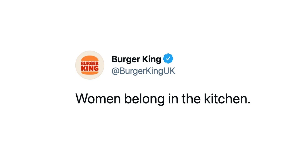„Frauen gehören in die Küche“: Burger King sorgt mit Tweet für Skandal
