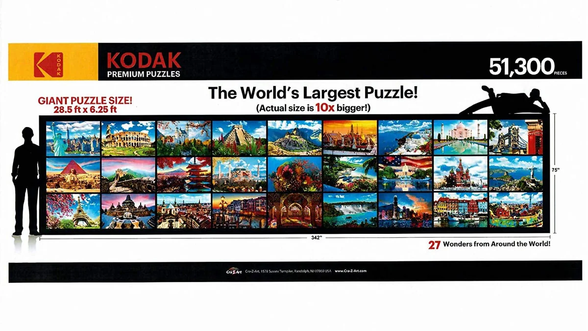 Kodak: Das größte Puzzle der Welt mit 51.300 Teilen