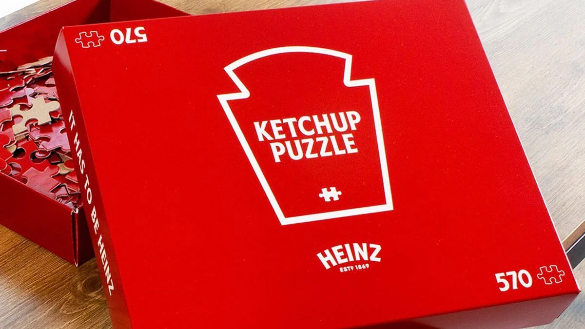 Heinz: Komplett rotes Ketchup-Puzzle präsentiert