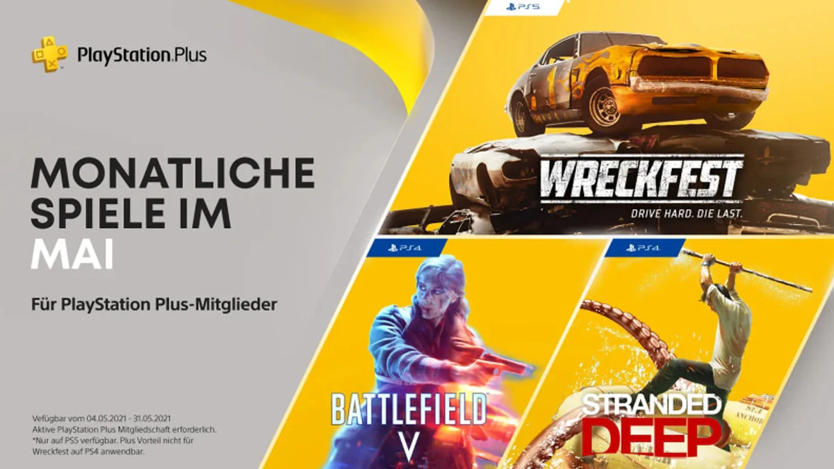 PS Plus: Das sind die neuen Spiele im Mai 2021