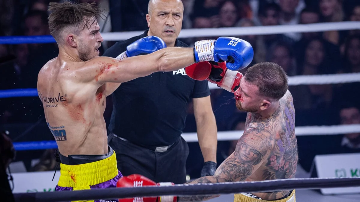 Blutiger Sieg im Ring: Can Kaplan gewinnt Boxkampf gegen Gigi Birofio 