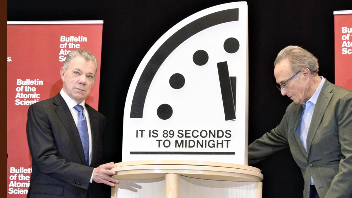 Doomsday Clock 2025: Menschheit steht nur noch wenige Sekunden vor dem Weltuntergang