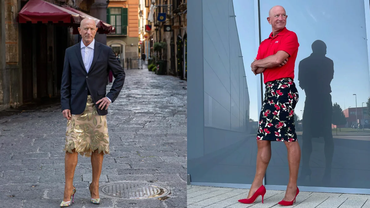 Er begeistert 580.000 Fans: Familienvater geht täglich mit High Heels ins Büro
