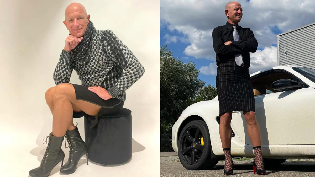 Er begeistert 580.000 Fans: Familienvater geht täglich mit High Heels ins Büro