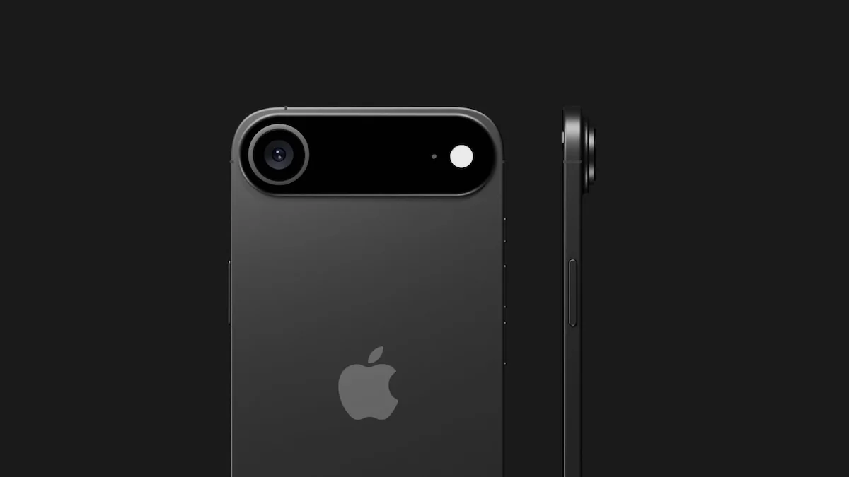 iPhone 17 Air in schwarz Render-Bild