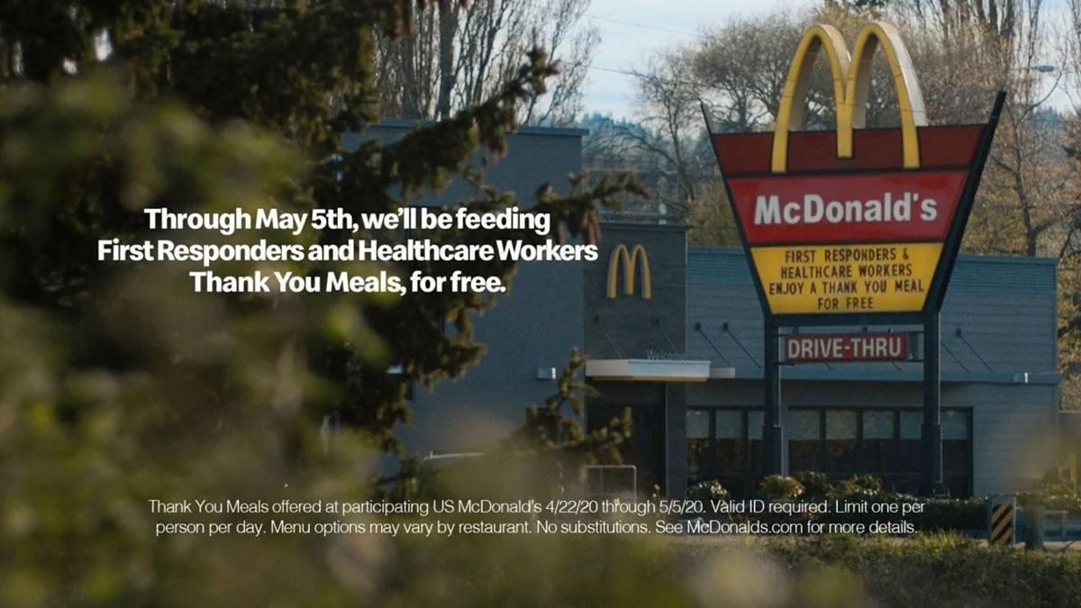 McDonalds: Gratis Menü für alle, die in der Corona-Krise systemrelevant sind