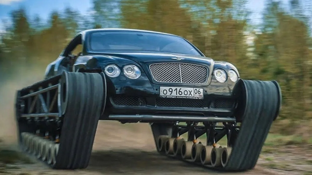 Bentley Continental GT: YouTuber baut Supersportwagen zum Panzer um