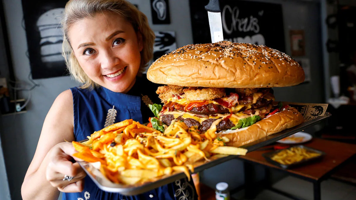 Restaurant bezahlt Kunden 300 Euro, wenn sie Riesenburger vollständig aufessen