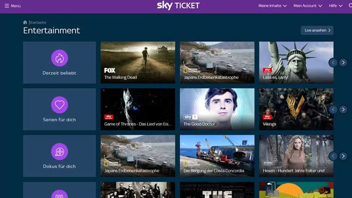 Sky Ticket: Alle neuen Filme, Dokus und Serien im April 2020