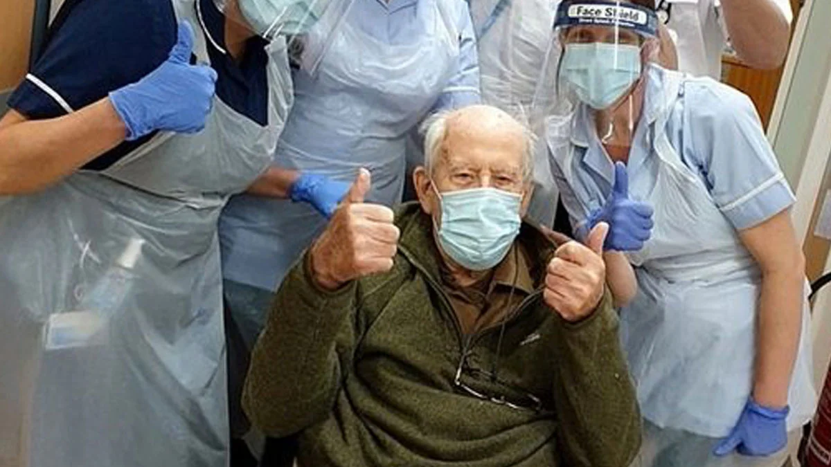 Coronavirus: 101-Jähriger ist der älteste Brite, der Covid-19 besiegt hat