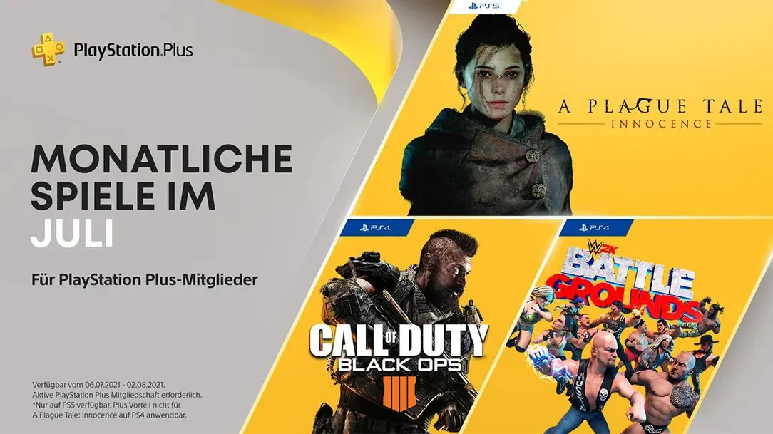 PS Plus: Das sind die neuen Spiele im Juli 2021