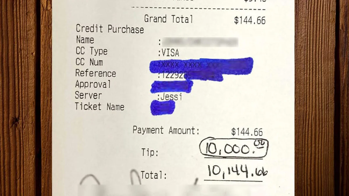 Florida: Spendabler Gast gibt 10.000 Dollar Trinkgeld