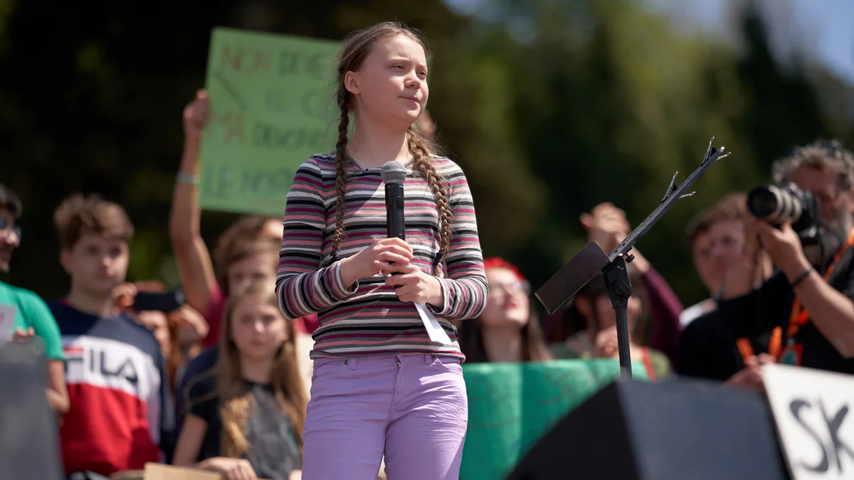 Klima-Aktivistin Greta Thunberg mit überraschender Performance