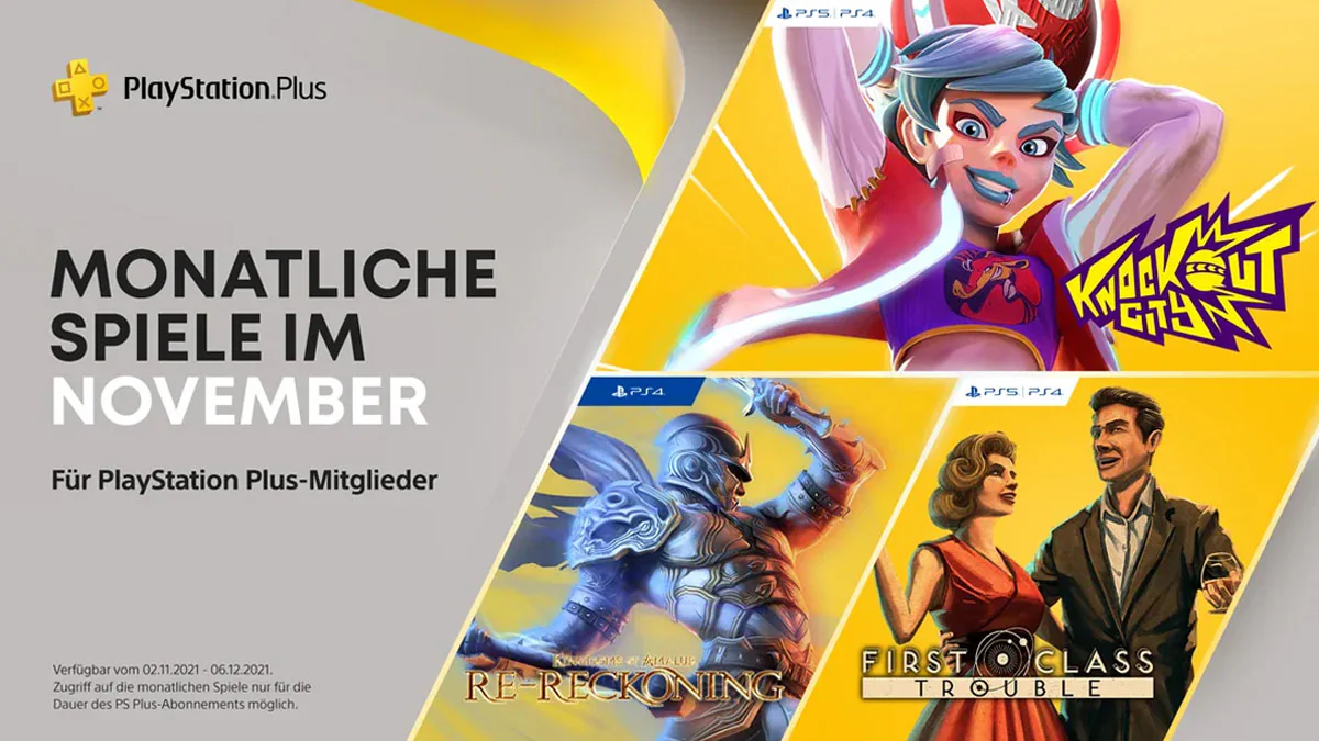 PS Plus: Das sind die neuen Spiele im November 2021