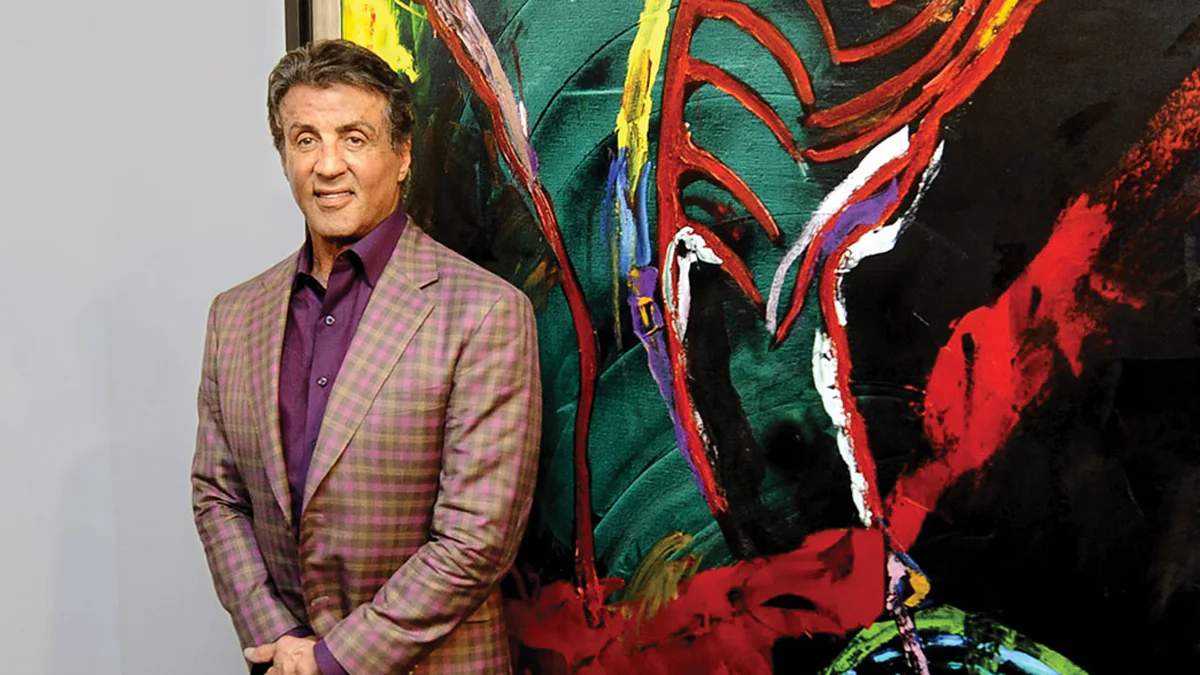 Sylvester Stallone eröffnet Kunst-Ausstellung in Deutschland