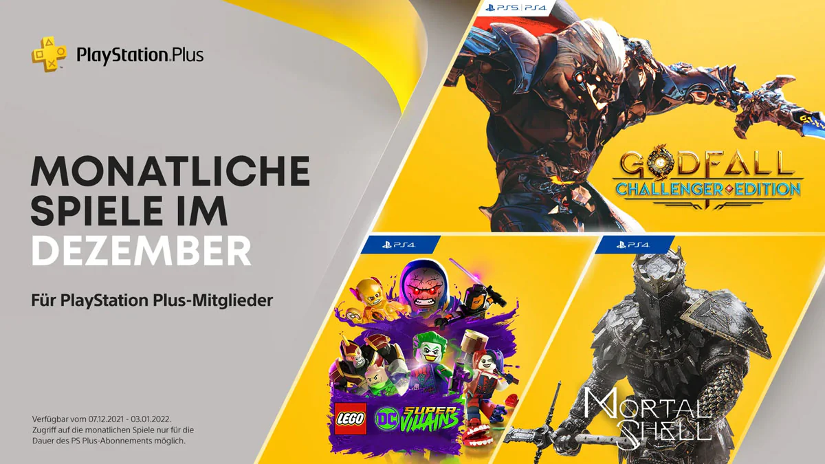 PS Plus: Das sind die neuen Spiele im Dezember 2021