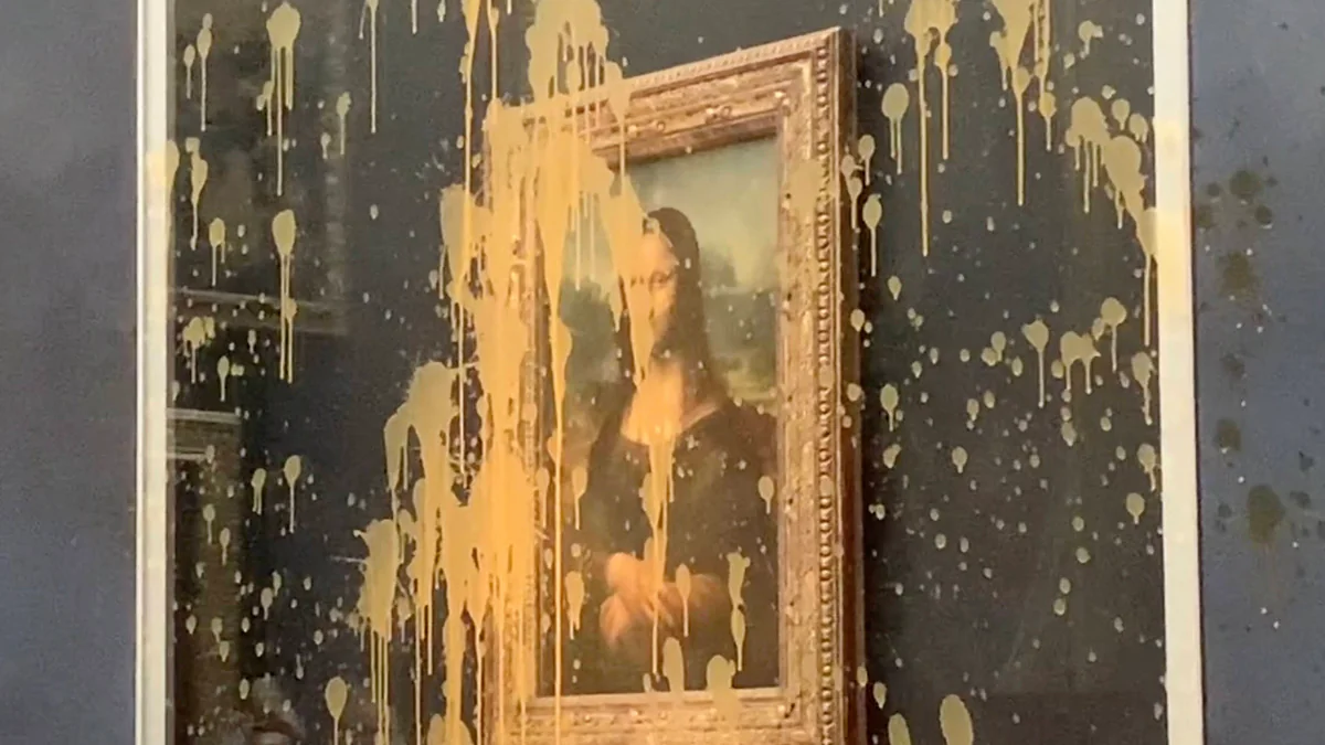 Mona Lisa: Klima-Aktivisten attackieren berühmtes Gemälde mit Suppe