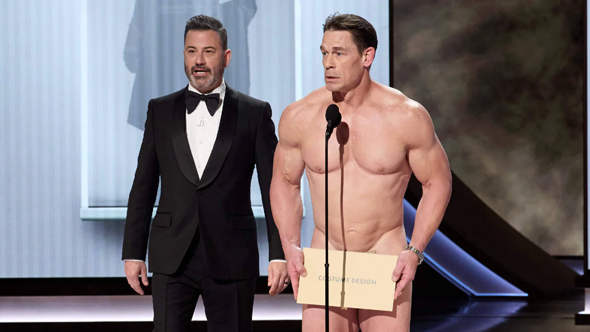 John Cena nackt bei den Oscars: Das versteckte er wirklich hinter dem Umschlag