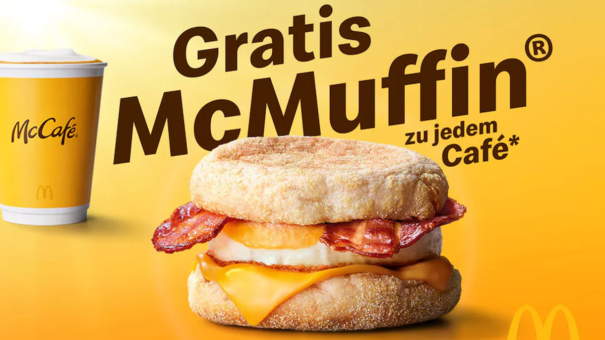 Kunden haben nur zwei Wochen Zeit: So bekommst du einen Gratis-McMuffin bei McDonald's