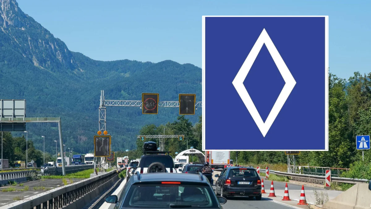 Verkehrsschild: Was bedeutet die blaue Raute?