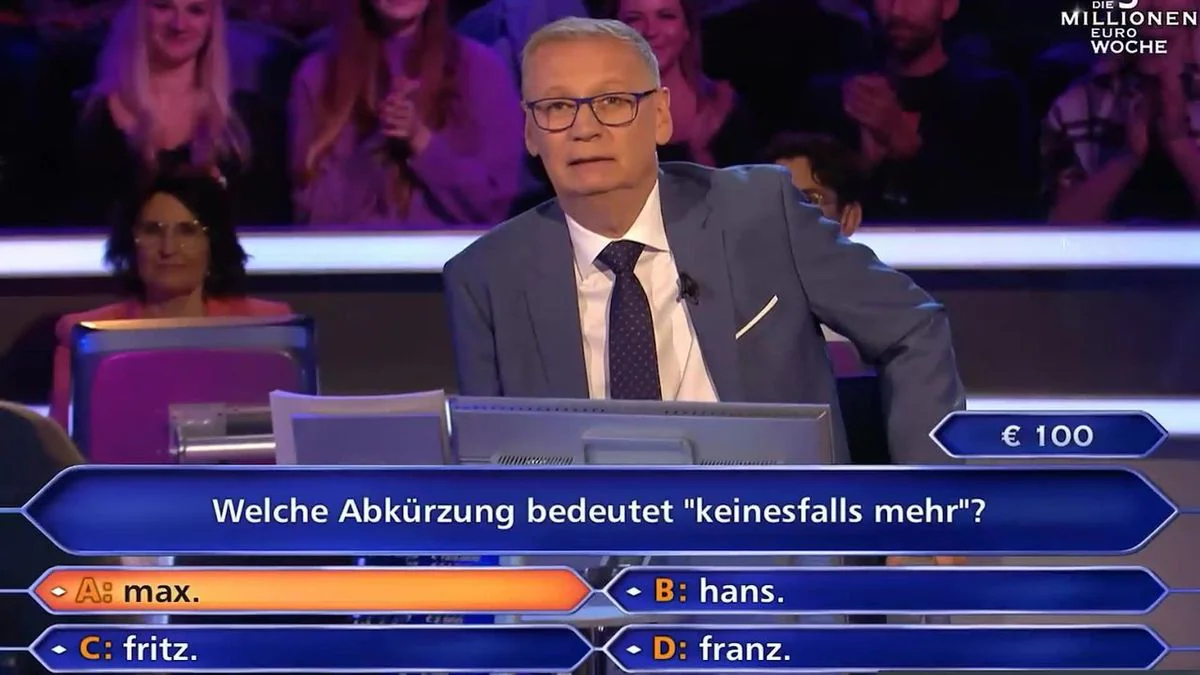 Peinliches Blackout bei „Wer wird Millionär?“: 20-Jähriger scheitert an 100-Euro-Frage