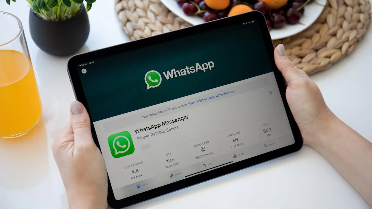 WhatsApp auf einem iPad