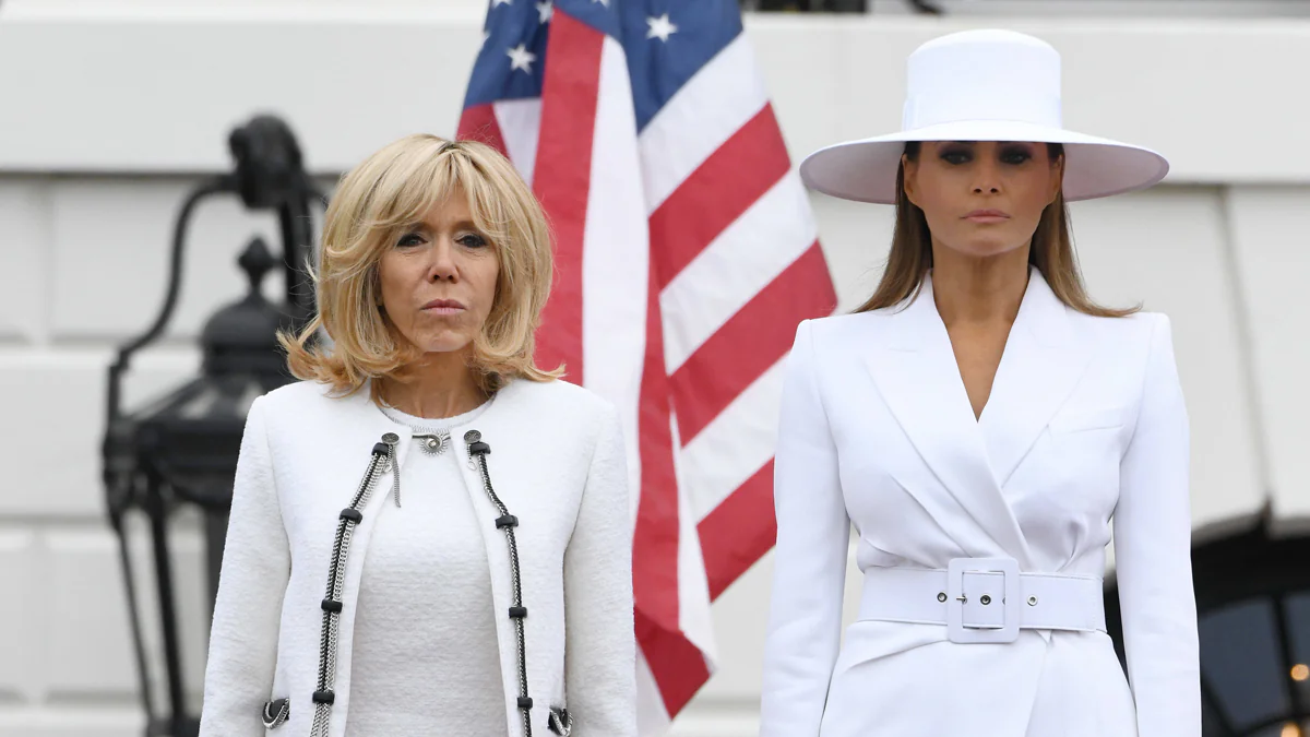 7 Jahre später: Bilder von Melania Trump und Brigitte Macron gehen viral