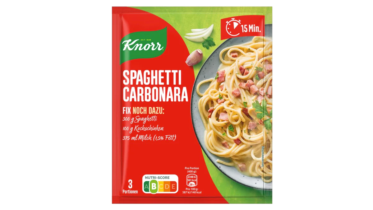 Spaghetti Carbonara Tüte von Knorr