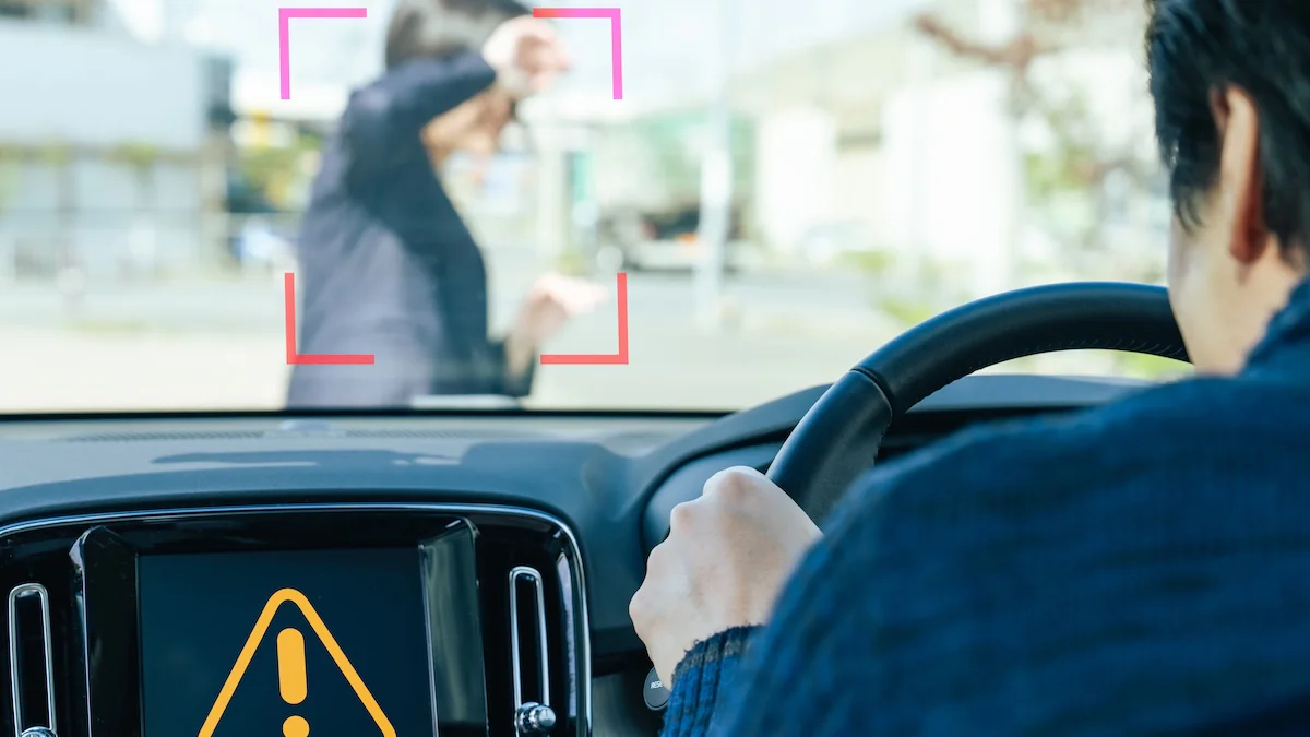 Auto warnt vor Hindernis und Mann muss Vollbremsung vollführen