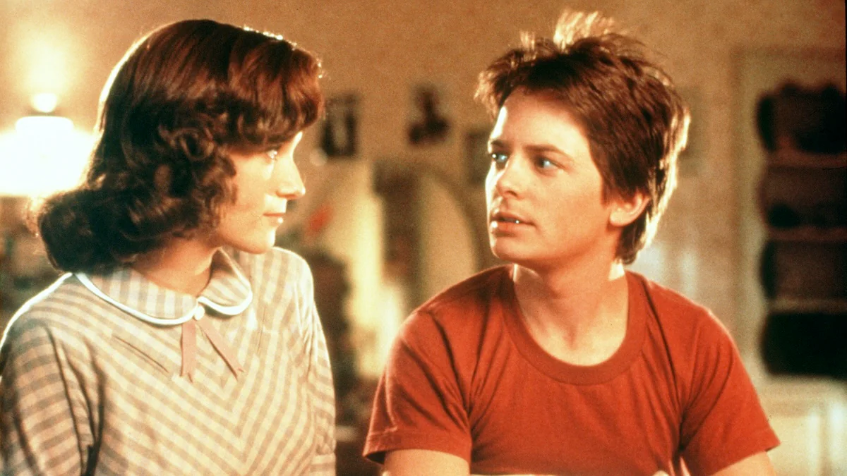 Michael J. Fox und Lea Thompson in „Zurück in die Zukunft“